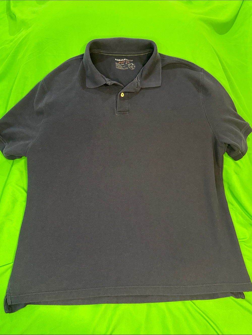Saddlebred Men's Navy Blue Short-Sleeve Polo